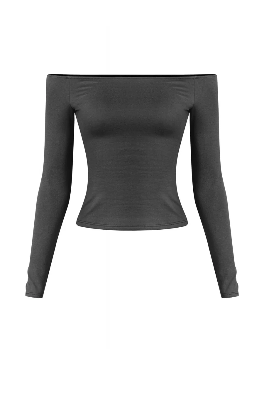 Tresser™ Long Sleeve Off Shoulder Casual Double-Layered Top - Image 2