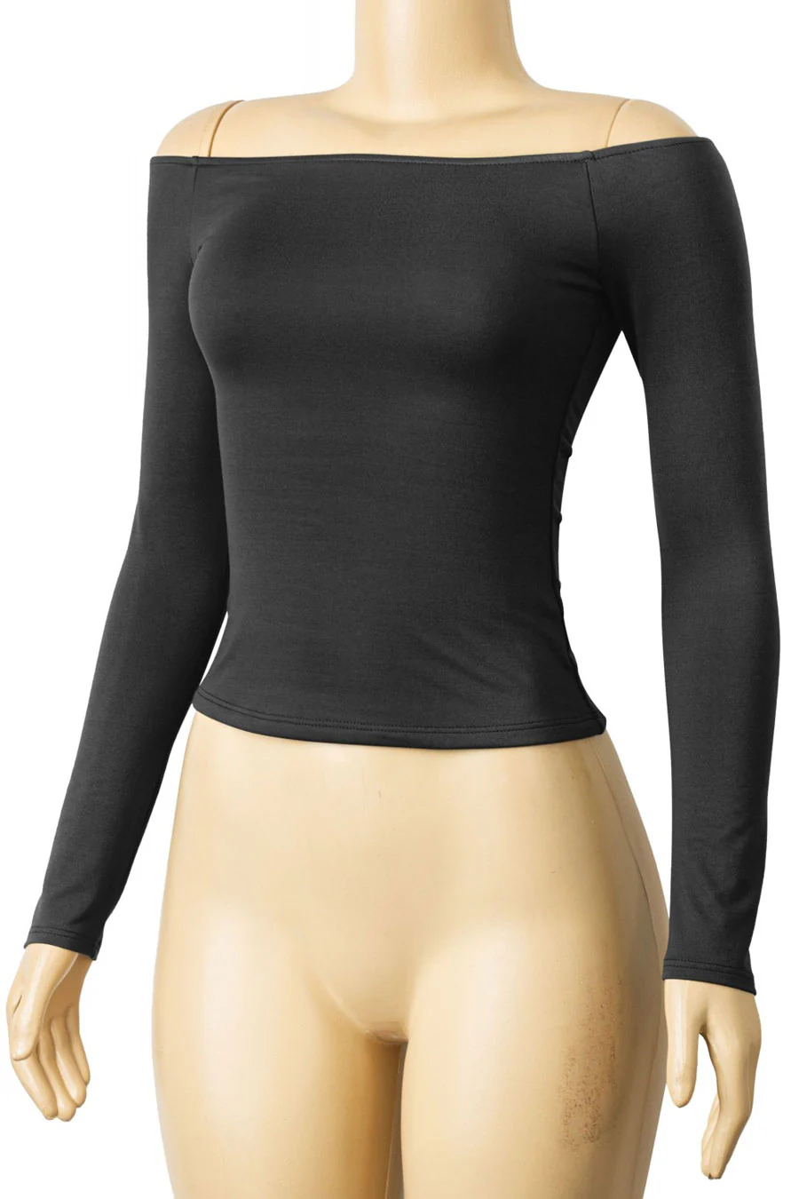 Tresser™ Long Sleeve Off Shoulder Casual Double-Layered Top - Image 7