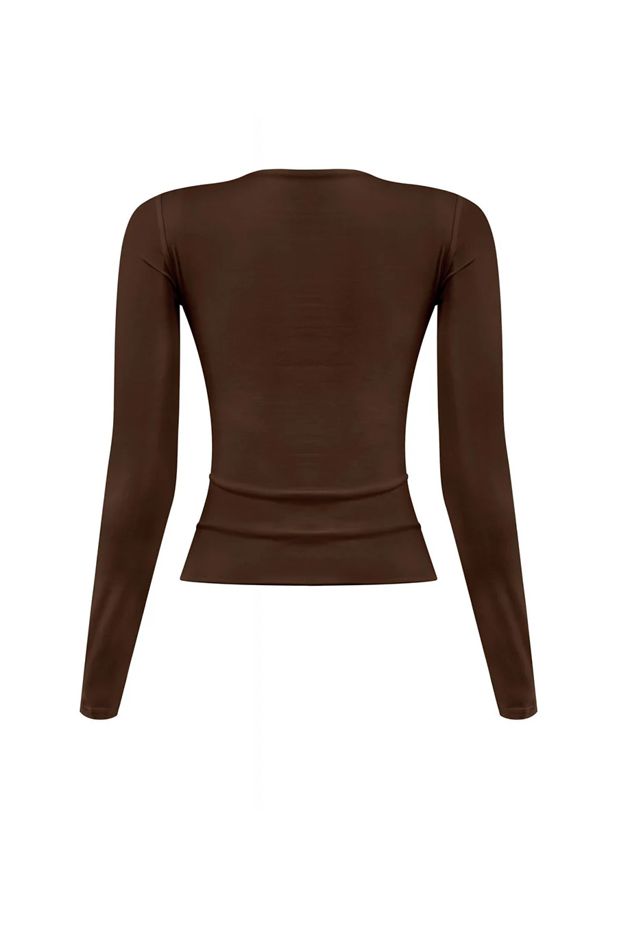 Tresser™ Long Sleeve Round Neck Solid Basic Double-Layered Top - Image 19