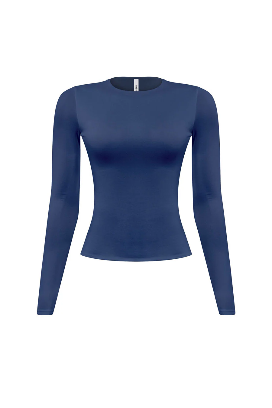 Tresser™ Long Sleeve Round Neck Solid Basic Double-Layered Top - Image 7