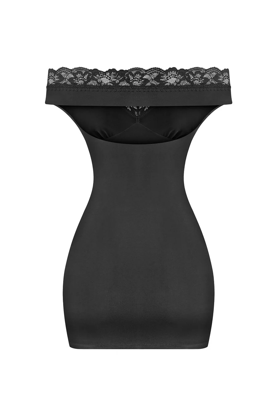 Tresser™ Off Shoulder Lace Trim Mini Dress - Image 3