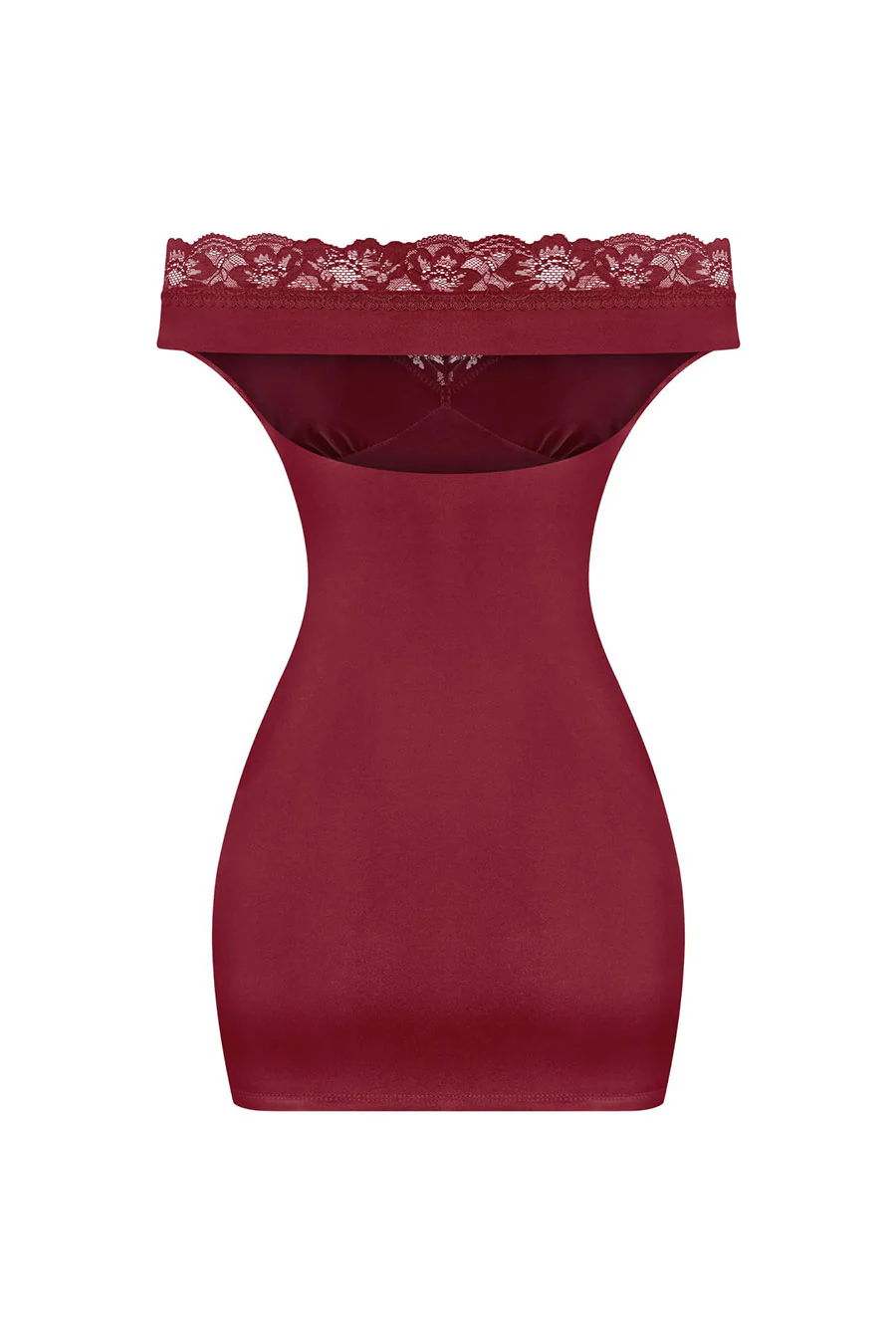 Tresser™ Off Shoulder Lace Trim Mini Dress - Image 4