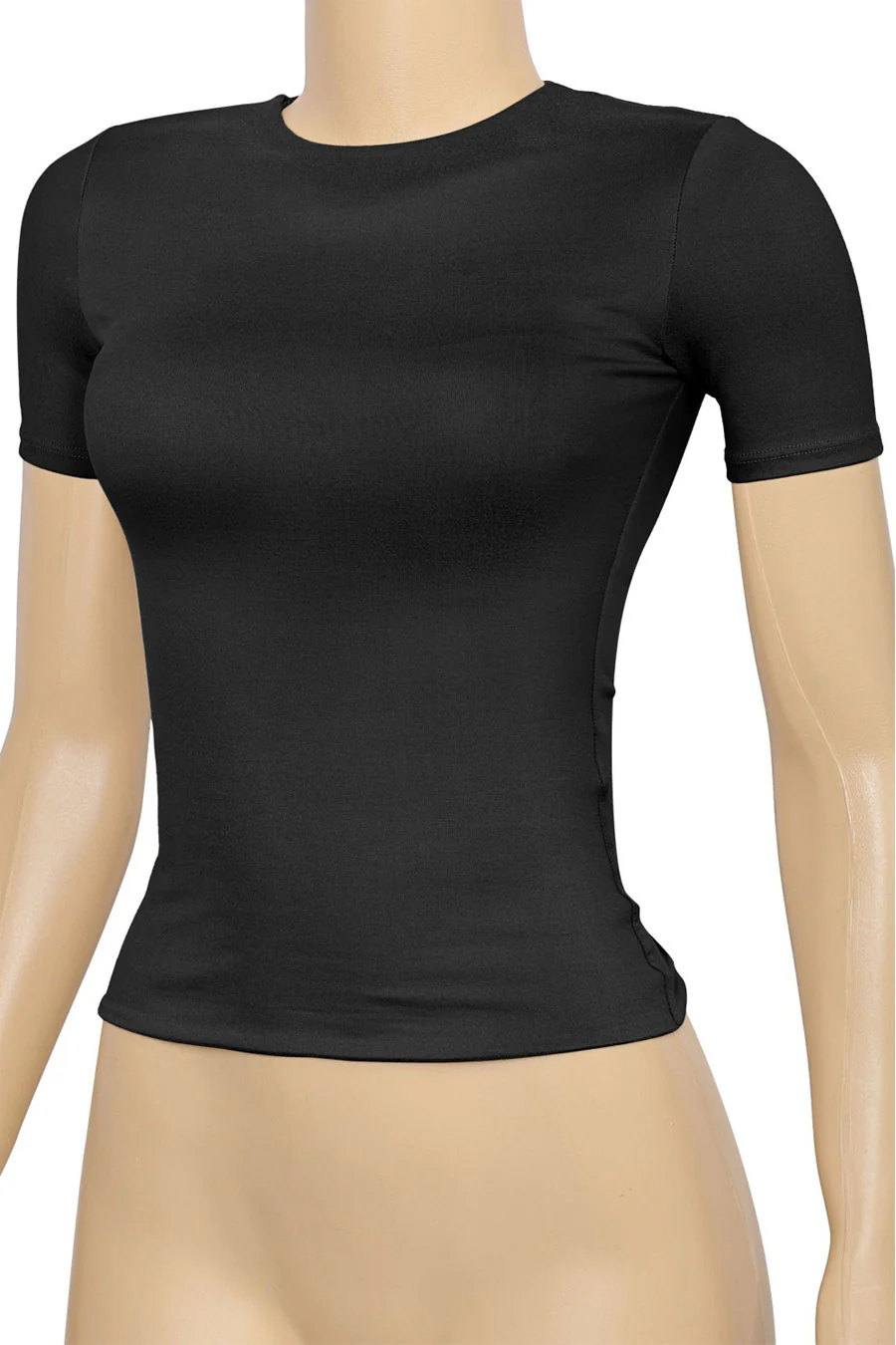 Tresser™ Short Sleeve Round Neck Basic Top (Double-Layer) - Image 12
