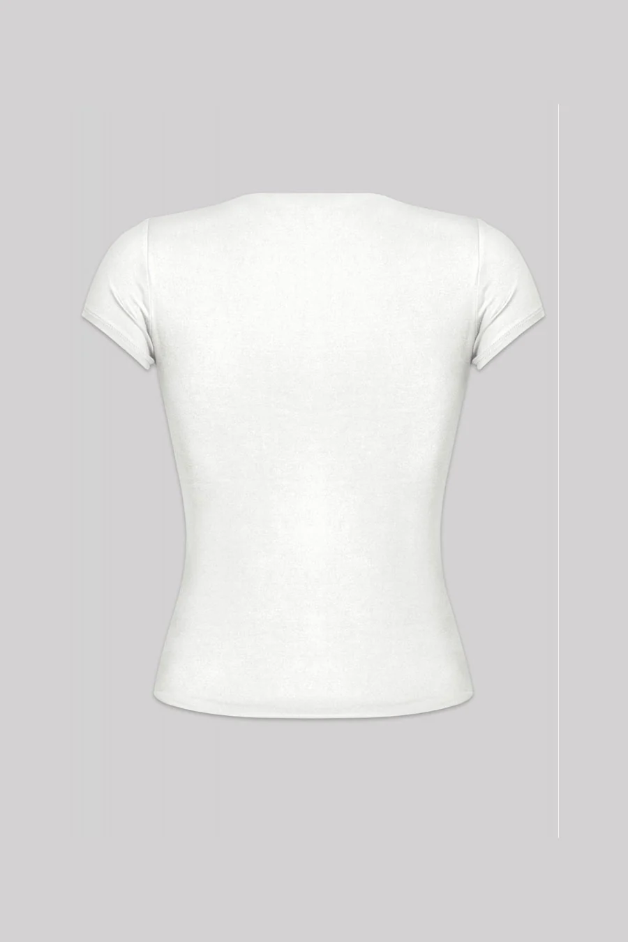 Tresser™ Short Sleeve Round Neck Solid Basic Top (Double-Layer) - Image 19