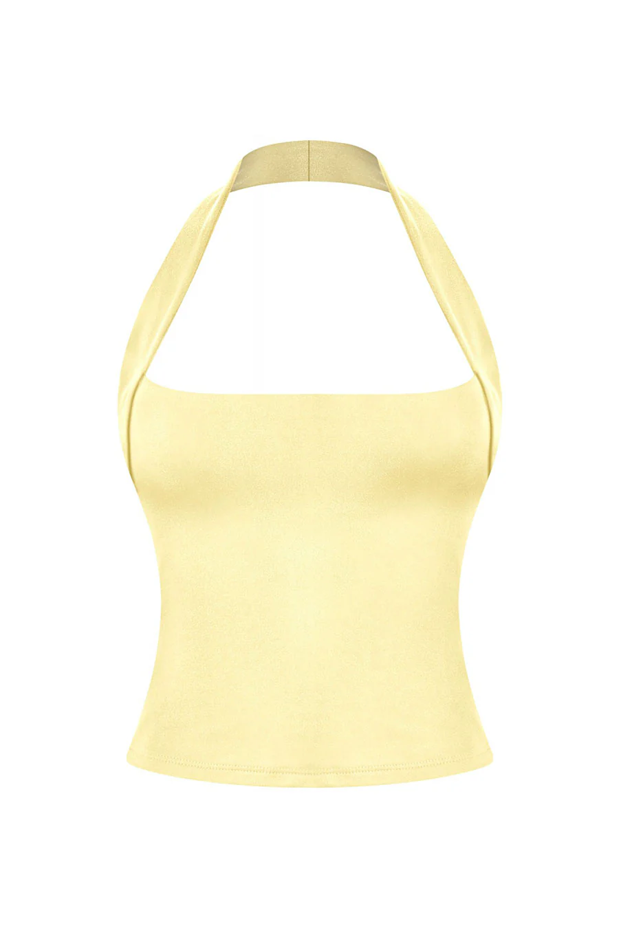 Tresser™ Sleeveless Square Neck Halter Crop Top (Double-Layer) - Image 3