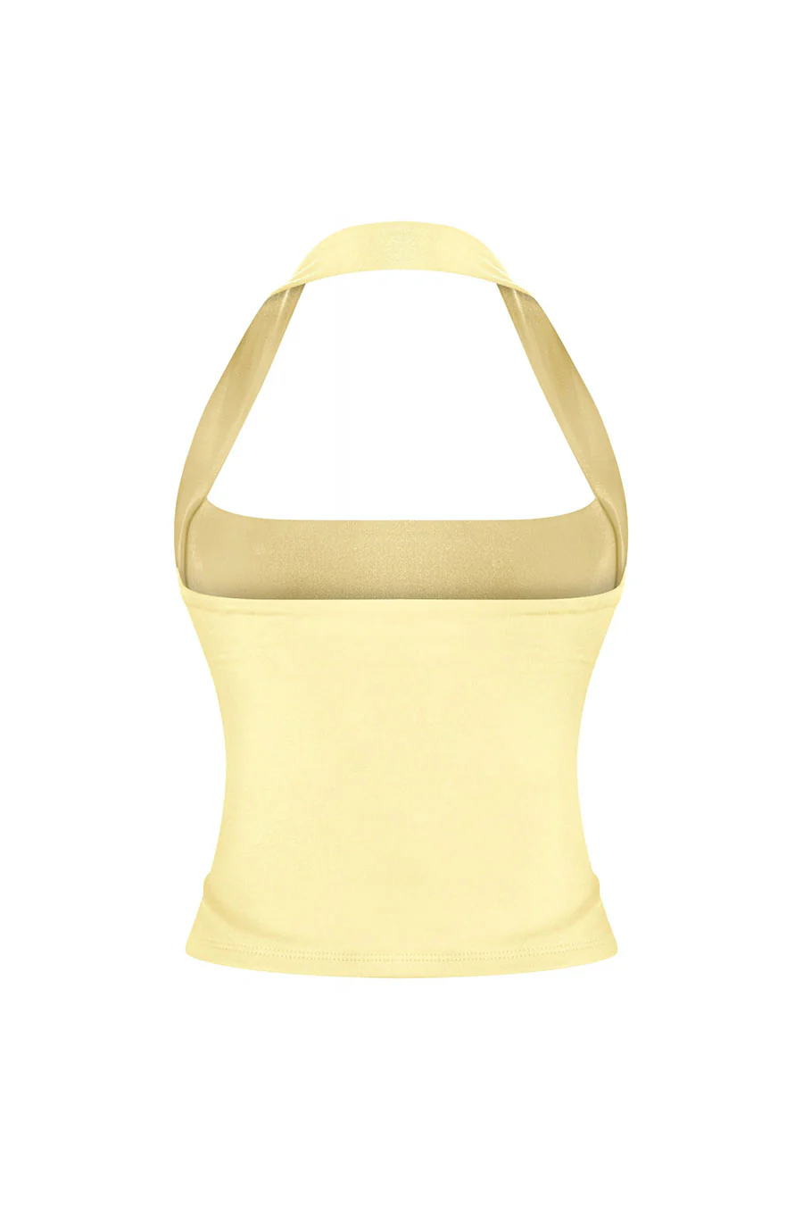 Tresser™ Sleeveless Square Neck Halter Crop Top (Double-Layer) - Image 4