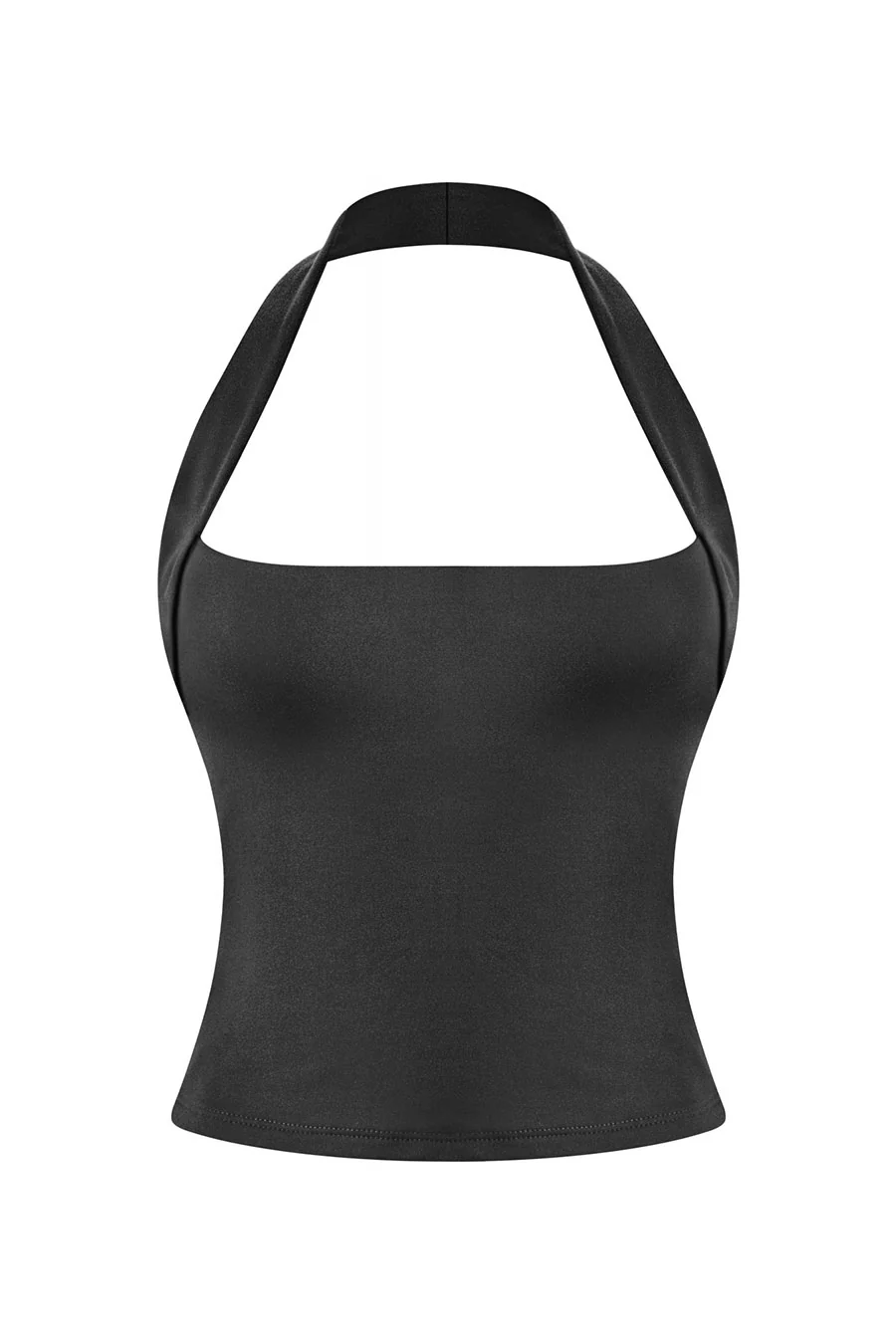 Tresser™ Sleeveless Square Neck Halter Crop Top (Double-Layer) - Image 6