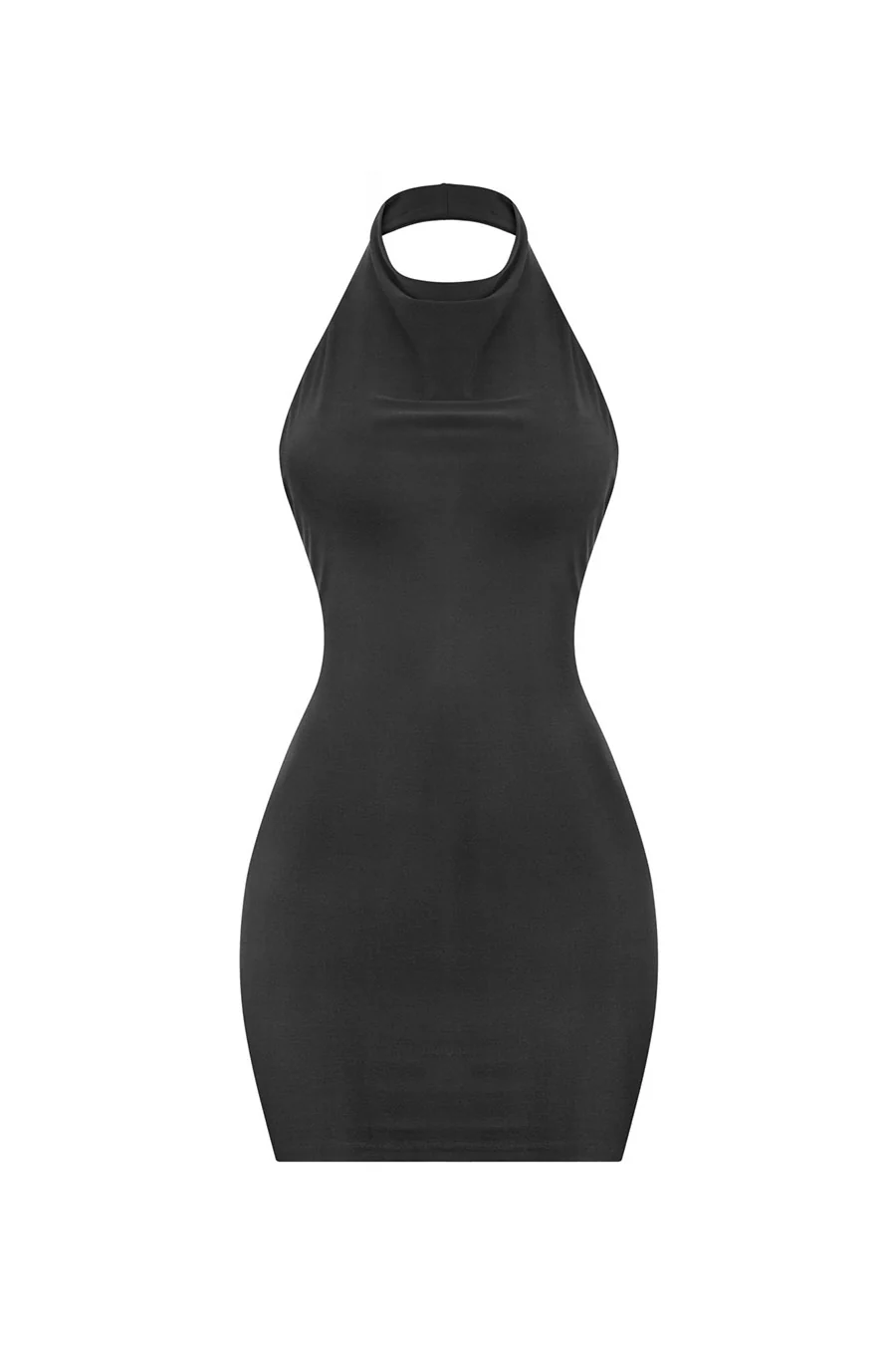 Tresser™ Sleeveless Halter Open Back Mini Bodycon Dress - Image 3