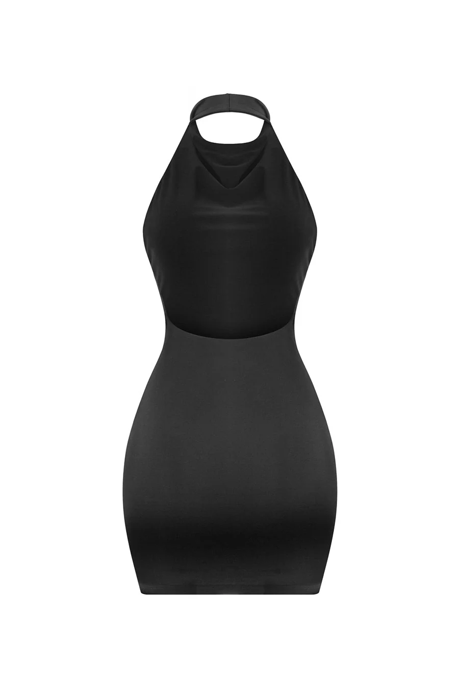 Tresser™ Sleeveless Halter Open Back Mini Bodycon Dress - Image 5