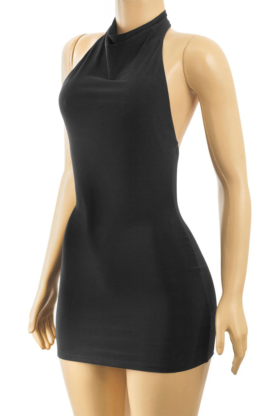 Tresser™ Sleeveless Halter Open Back Mini Bodycon Dress - Image 6