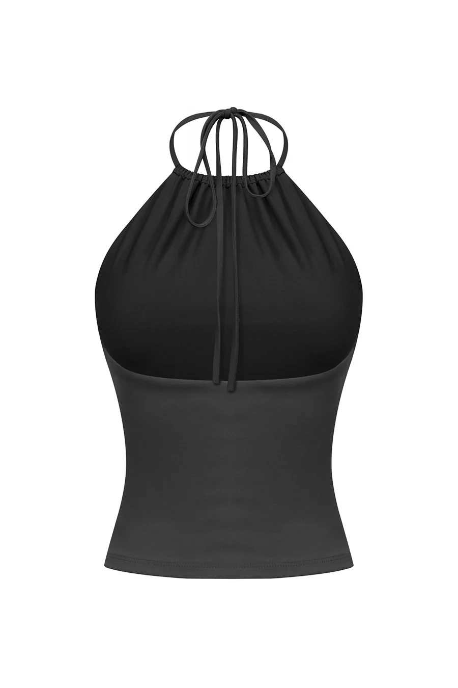 Tresser™ Sleeveless Shirred Halter Open Back Top - Image 3