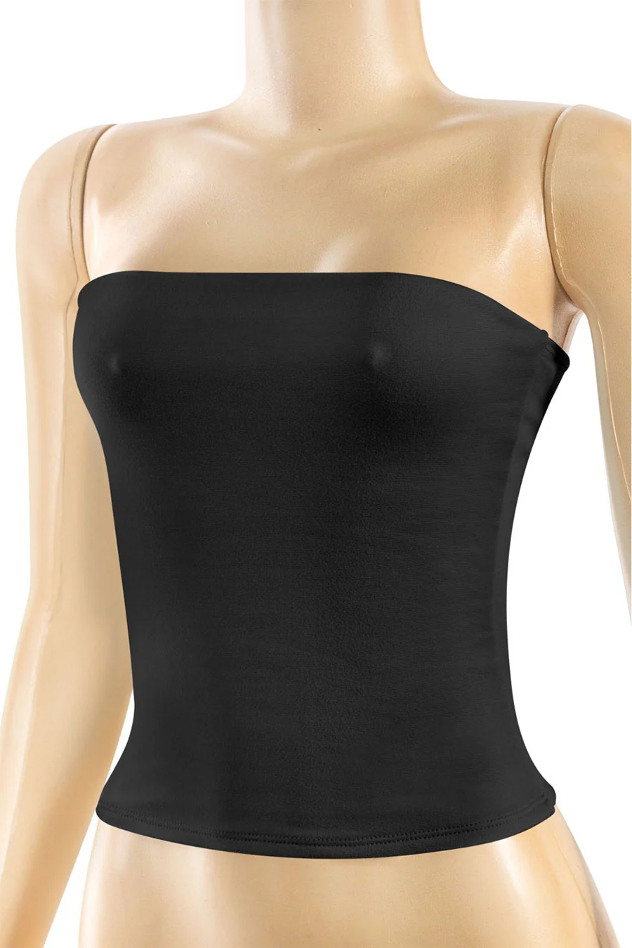 Tresser™ Strapless Tube Basic Crop Buttery Top (Double-Layer) - Image 3