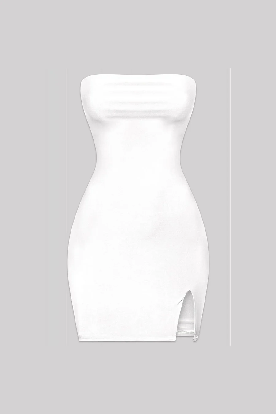 Tresser™ Strapless Tube Side Slit Mini Dress with Back Tie - Image 6