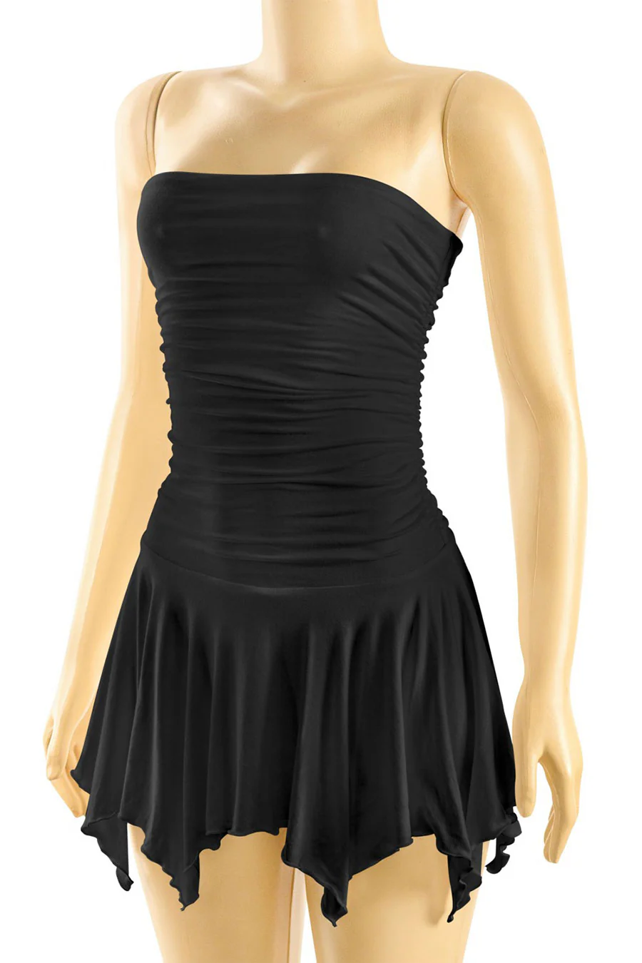 Tresser™ Tube Ruched Pleated Mini Dress with Under Shorts (Double-Layer) - Image 4
