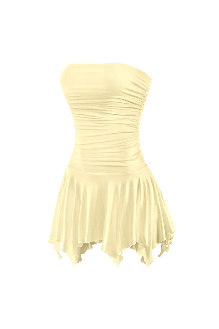 Tresser™ Tube Ruched Pleated Mini Dress with Under Shorts (Double-Layer) - Image 6