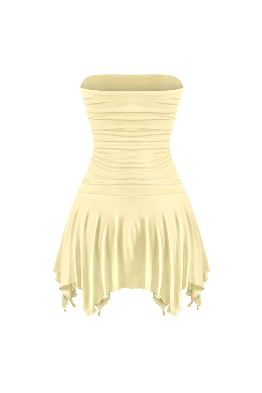 Tresser™ Tube Ruched Pleated Mini Dress with Under Shorts (Double-Layer) - Image 8