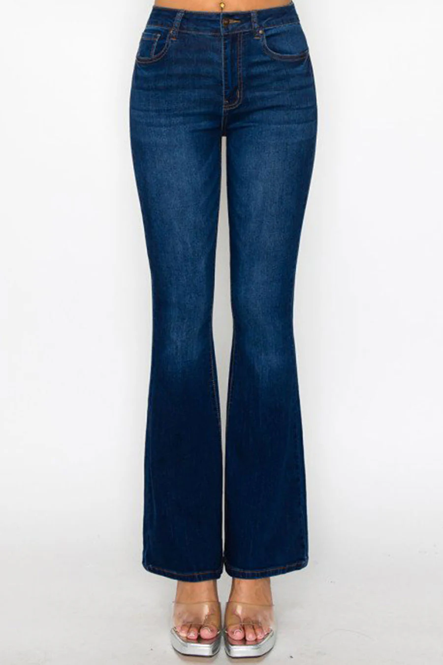 WAXJEAN Flap Back Pocket Bootcut Jeans - Image 3
