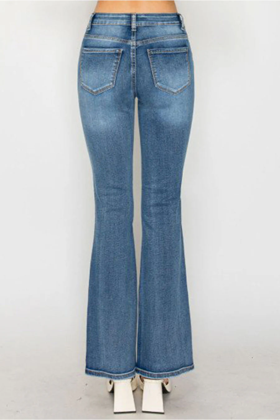 WAXJEAN Potassium Wash Low-Rise Bootcut Jean with Great Stretch - Image 11