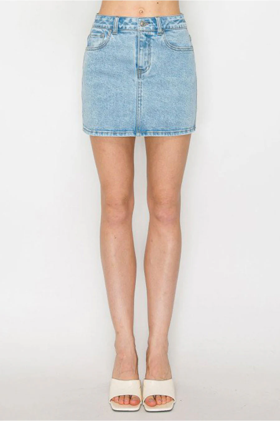 WAXJEAN Snow Wash Mini Skirt - Image 10