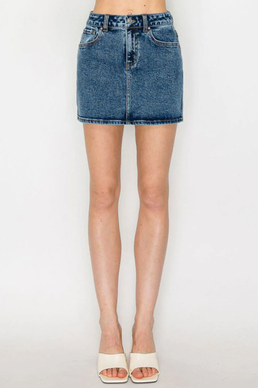 WAXJEAN Snow Wash Mini Skirt - Image 14