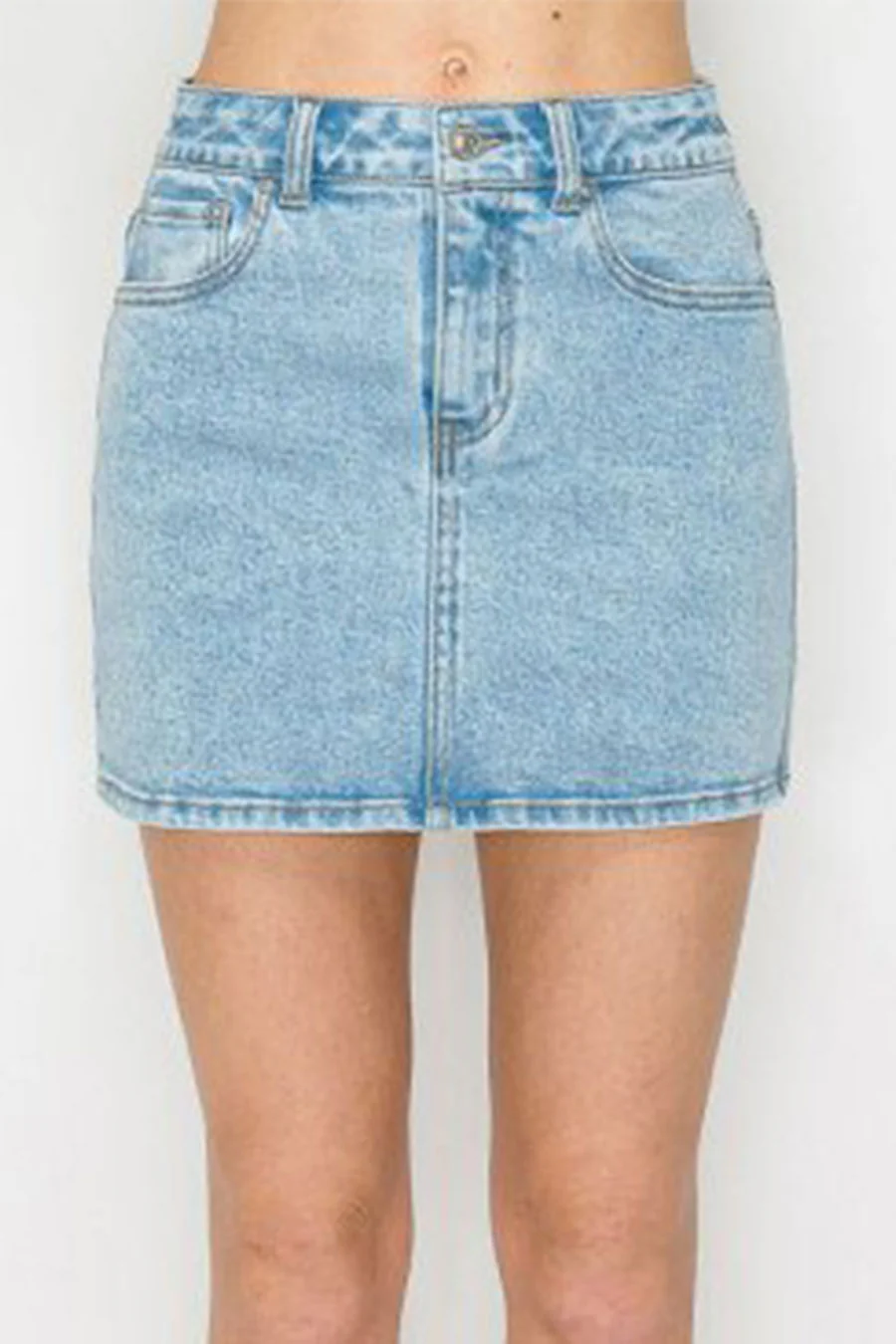 WAXJEAN Snow Wash Mini Skirt - Image 6