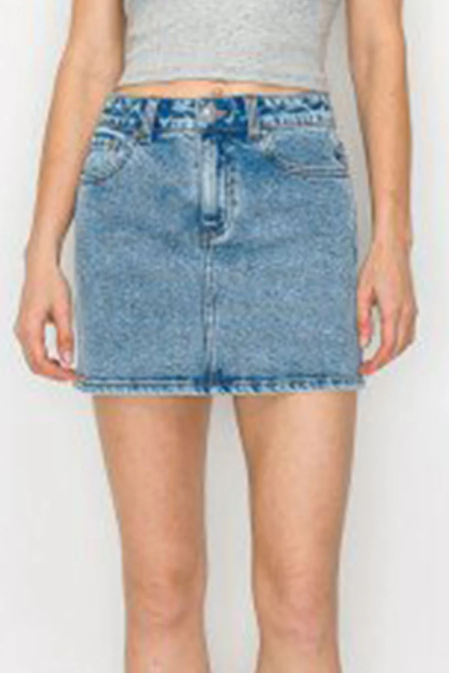 WAXJEAN Snow Wash Mini Skirt - Image 7