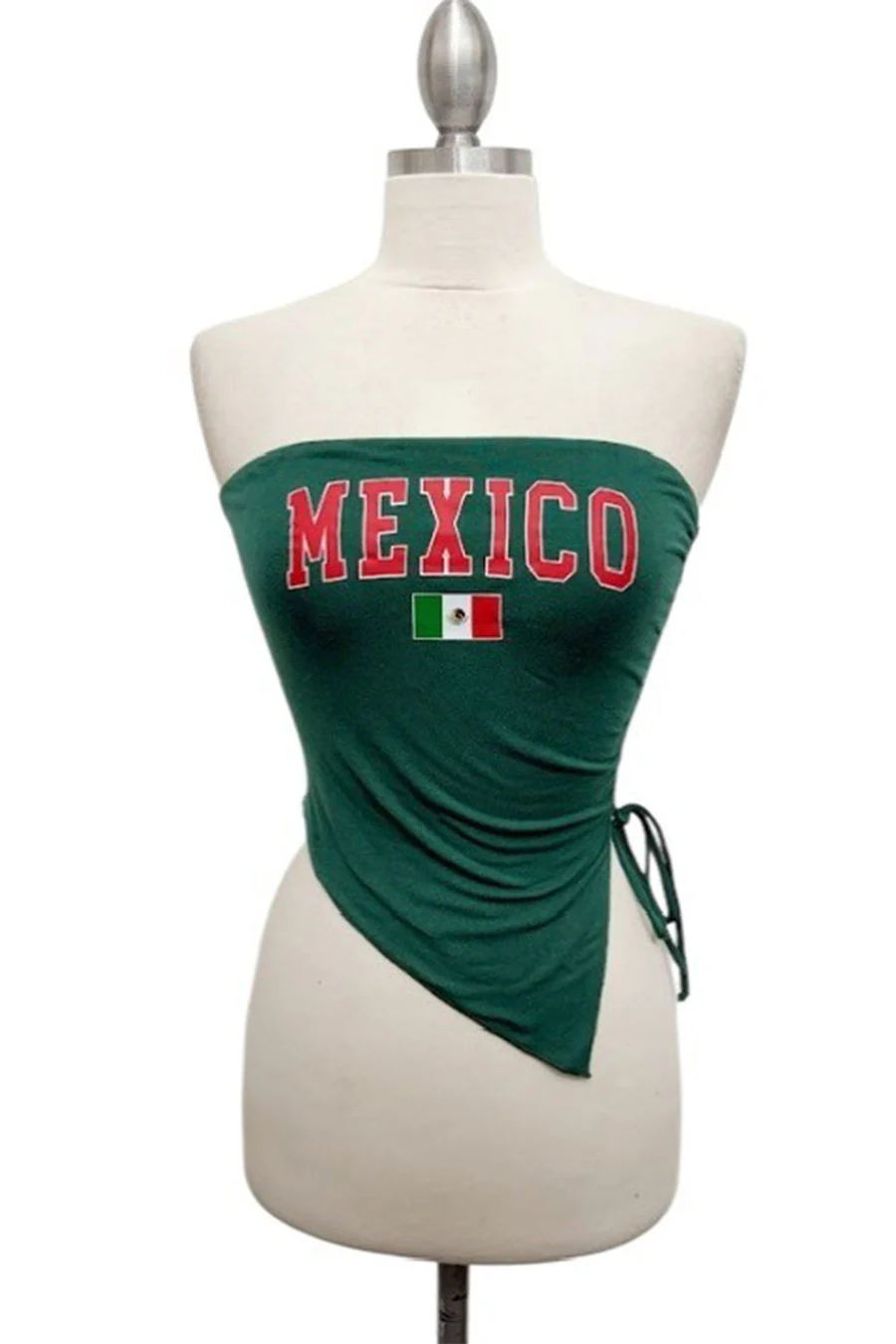 World Cup 2026 "MEXICO" Graphic Asymmetry Tube Top - Image 4