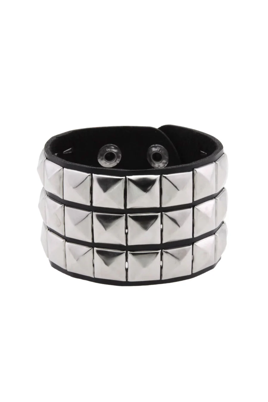 Y2K Gothic Studded Faux Leather Bracelets - Image 4