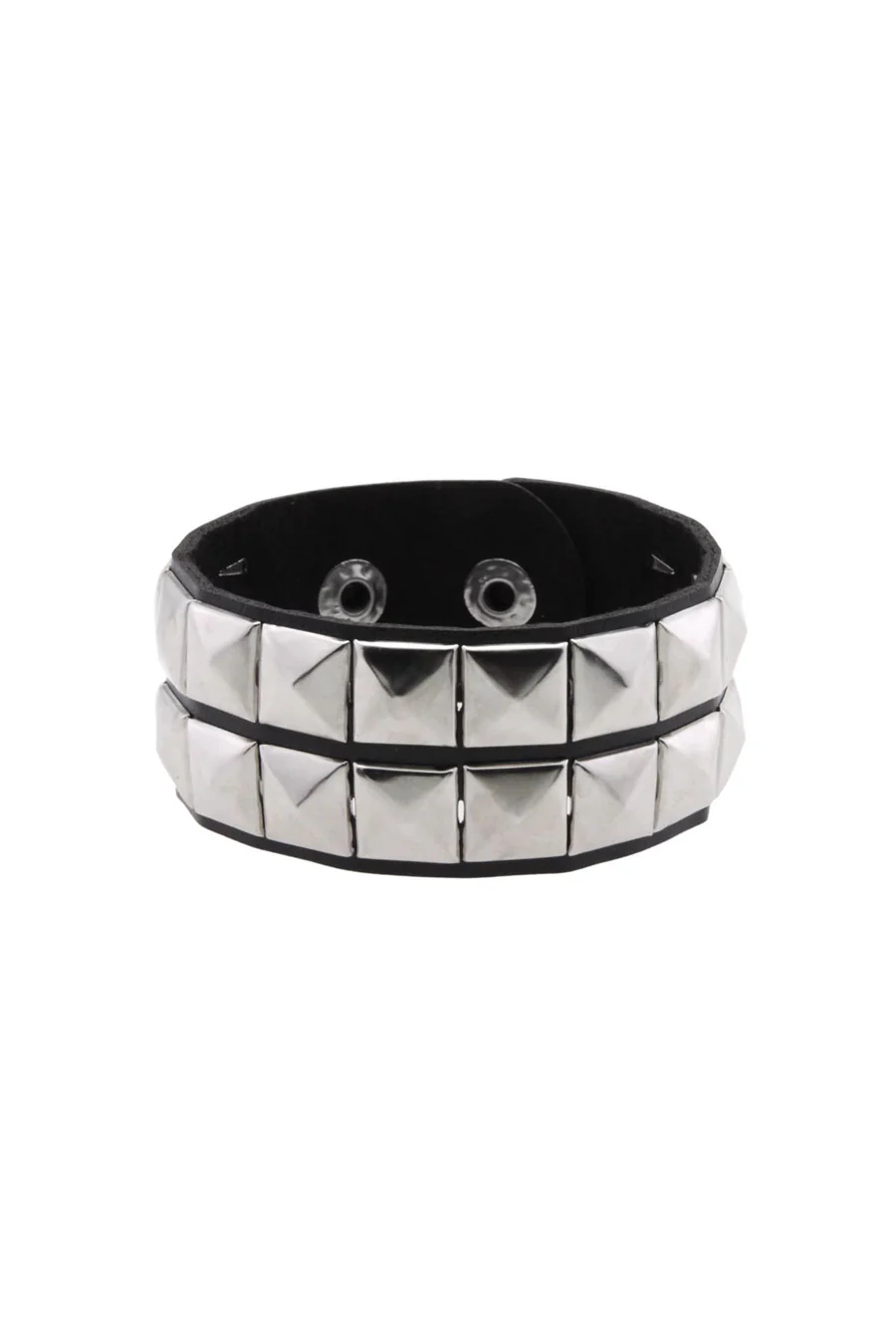 Y2K Gothic Studded Faux Leather Bracelets - Image 8