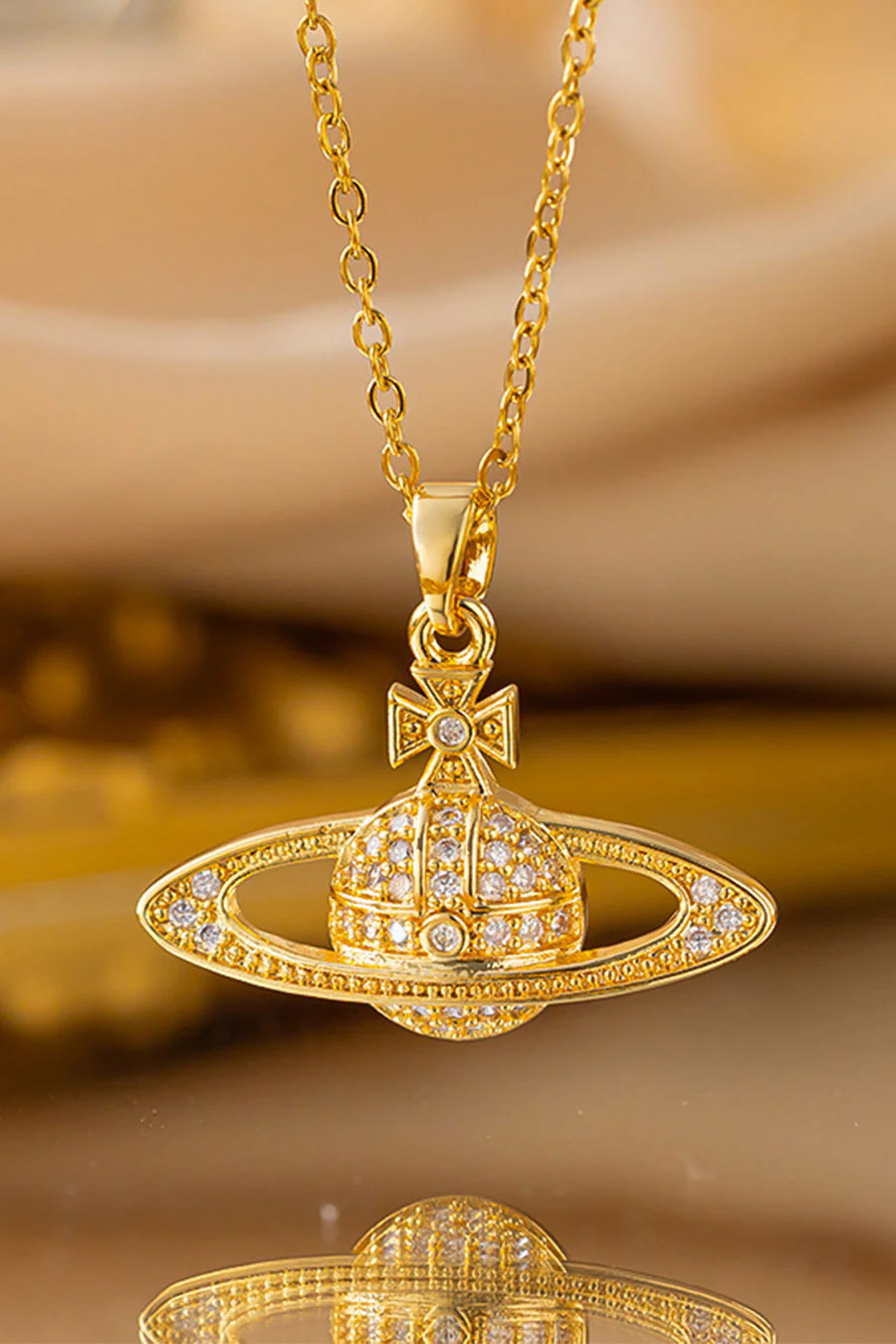 Y2K Spaceship Pendant Necklace - Image 2