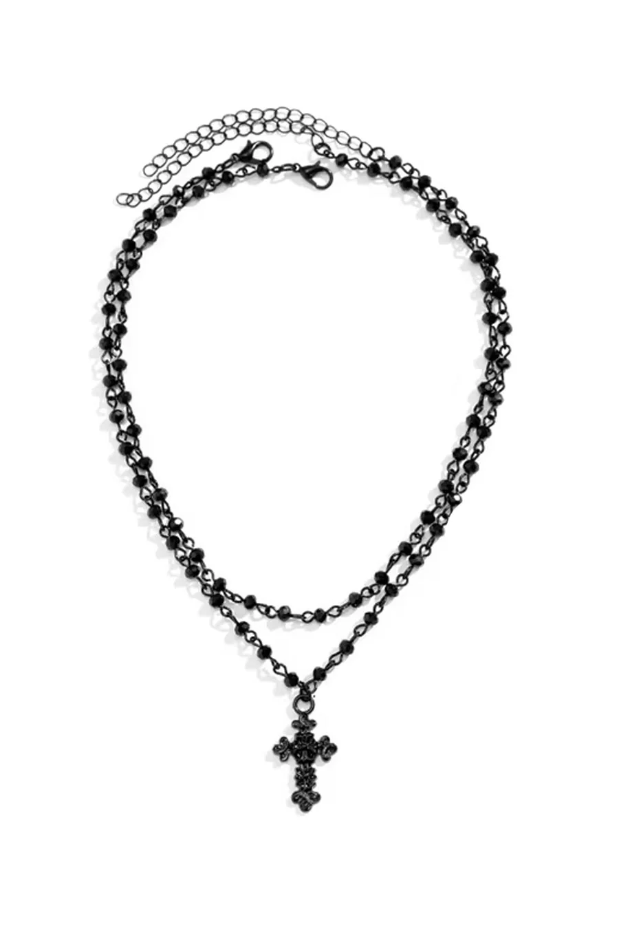 Y2K Vintage Gothic Cross Pendant Chalker Set - Image 4